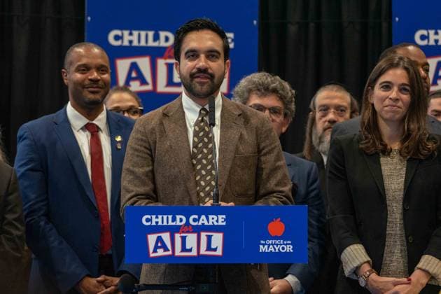 New York, NY- October 5: Mayor Zohran Kwame Mamdani makes an announcement to deliver Free Child Care to more Than 10,000 Low-Income Children October 5, 2026. Copyright: xCamaraxPorter AdMedia MediaPunchx