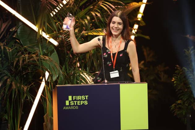 FIRST STEPS 2026 Big Audience Award: Gewinnerbuch: OPERATION OBERLAND von Patricia SchuÌˆtz Preisverleihung auf der Buehne bei der FIRST STEPS 2026 Verleihung im Theater des Westens in Berlin Copyright: xEventpressxFuhrx