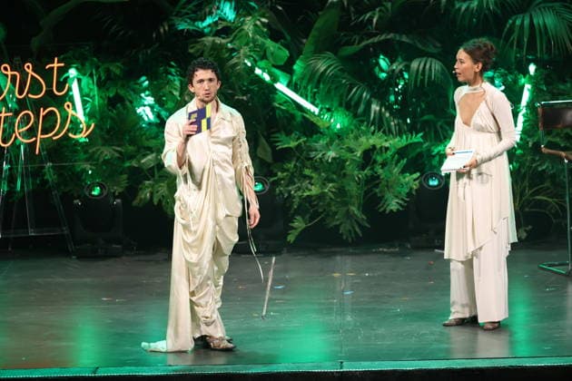 FIRST STEPS 2026 Moderator:innen Malaya Maximilian Preisverleihung auf der Buehne bei der FIRST STEPS 2026 Verleihung im Theater des Westens in Berlin Copyright: xEventpressxFuhrx