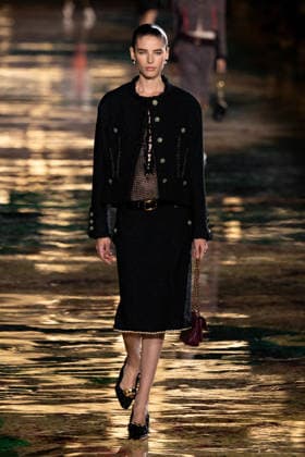 PFW Chanel - Runway LZ Models walk the runway during the Chanel Womenswear Spring Summer 2027 show as part of Paris Fashion Week on October 05, 2026 at Rolland Garros in Paris, France. Photo by Laurent Zabulon ABACAPRESS.COM  Copyright: xZabulonxLaurent ABACAx