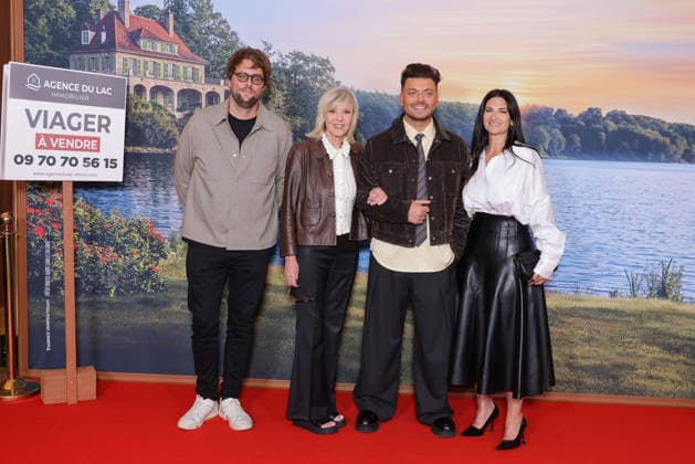 La Maison De Nos Reves Premiere - Paris Chantal Ladesou and Kev Adams attend the photocall for the premiere of La Maison De Nos Reves held at the Grand Rex Cinema in Paris, France on October 5, 2026. Photo by David Boyer ABACAPRESS.COM Paris France  Copyright: xBoyerxDavid ABACAx