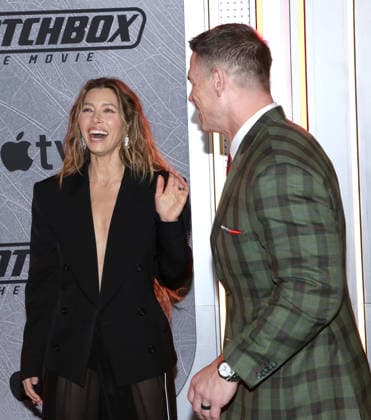 Apple Original Films Matchbox The Movie New York Premiere Jessica Biel and John Cena attending Apple Original Films Matchbox The Movie New York Premiere held at AMC Lincoln Square on October 5, 2026 in New York City, NY New York City AMC Lincoln Square NY USA Copyright: xStevenxBergman AFF-USA.COMx