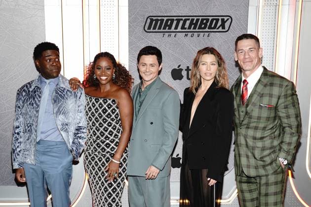 Sam Richardson, Teyonah Parris, Arturo Castro, Jessica Biel, John Cena at arrivals for MATCHBOX THE MOVIE Premiere, AMC Lincoln Square 13, New York, NY, October 05, 2026. Photo By: Kristin Callahan Everett Collection MATCHBOX THE MOVIE Premiere PUBLICATIONXNOTxINxCANxCHNxFRAxITAxJPNxNORxPOLxRUSxESPxUKxUSA