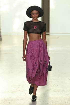 PFW - Agnes B Runway A model walks the runway during the Agnes B Womenswear Spring Summer 2027 show as part of the Paris Fashion Week on October 5, 2026 in Paris, France. Photo by Alain-Gil Gonzalez ABACAPRESS.COM Paris France  Copyright: xGonzalezxAlain-Gil ABACAx