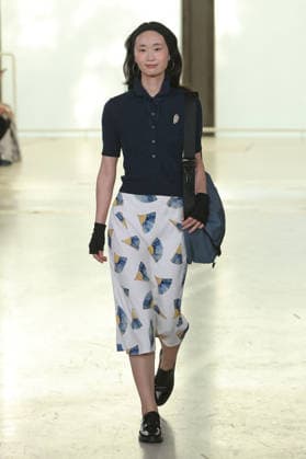 PFW - Agnes B Runway A model walks the runway during the Agnes B Womenswear Spring Summer 2027 show as part of the Paris Fashion Week on October 5, 2026 in Paris, France. Photo by Alain-Gil Gonzalez ABACAPRESS.COM Paris France  Copyright: xGonzalezxAlain-Gil ABACAx