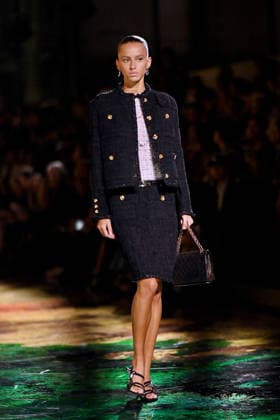 PFW - Chanel Runway A model walks the runway during the Chanel Womenswear Spring Summer 2027 show as part of Paris Fashion Week on October 05, 2026 in Paris, France. Photo by Franck Castel ABACAPRESS.COM Paris France  Copyright: xCastelxFranck ABACAx