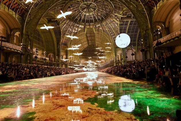 PFW - Chanel Runway General view of the runway during the Chanel Womenswear Spring Summer 2027 show as part of Paris Fashion Week on October 05, 2026 in Paris, France. Photo by Franck Castel ABACAPRESS.COM Paris France  Copyright: xCastelxFranck ABACAx