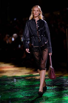 PFW - Chanel Runway A model walks the runway during the Chanel Womenswear Spring Summer 2027 show as part of Paris Fashion Week on October 05, 2026 in Paris, France. Photo by Franck Castel ABACAPRESS.COM Paris France  Copyright: xCastelxFranck ABACAx