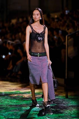 PFW - Chanel Runway A model walks the runway during the Chanel Womenswear Spring Summer 2027 show as part of Paris Fashion Week on October 05, 2026 in Paris, France. Photo by Franck Castel ABACAPRESS.COM Paris France  Copyright: xCastelxFranck ABACAx