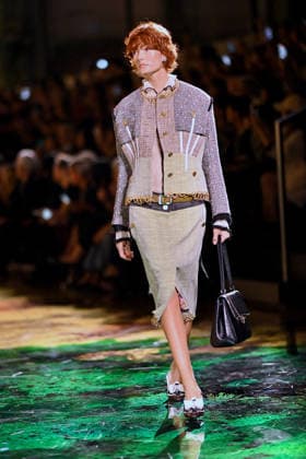 PFW - Chanel Runway A model walks the runway during the Chanel Womenswear Spring Summer 2027 show as part of Paris Fashion Week on October 05, 2026 in Paris, France. Photo by Franck Castel ABACAPRESS.COM Paris France  Copyright: xCastelxFranck ABACAx