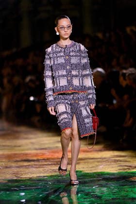 PFW - Chanel Runway A model walks the runway during the Chanel Womenswear Spring Summer 2027 show as part of Paris Fashion Week on October 05, 2026 in Paris, France. Photo by Franck Castel ABACAPRESS.COM Paris France  Copyright: xCastelxFranck ABACAx
