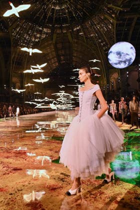 PFW - Chanel Runway A model walks the runway during the Chanel Womenswear Spring Summer 2027 show as part of Paris Fashion Week on October 05, 2026 in Paris, France. Photo by Franck Castel ABACAPRESS.COM Paris France  Copyright: xCastelxFranck ABACAx