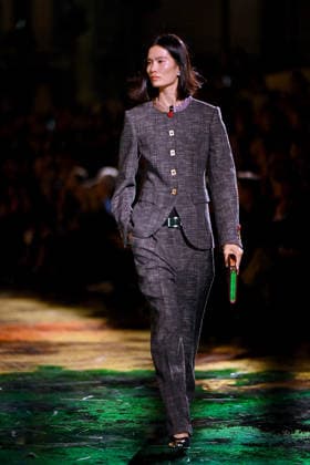 PFW - Chanel Runway A model walks the runway during the Chanel Womenswear Spring Summer 2027 show as part of Paris Fashion Week on October 05, 2026 in Paris, France. Photo by Franck Castel ABACAPRESS.COM Paris France  Copyright: xCastelxFranck ABACAx