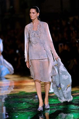 PFW - Chanel Runway A model walks the runway during the Chanel Womenswear Spring Summer 2027 show as part of Paris Fashion Week on October 05, 2026 in Paris, France. Photo by Franck Castel ABACAPRESS.COM Paris France  Copyright: xCastelxFranck ABACAx