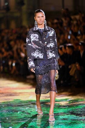 PFW - Chanel Runway A model walks the runway during the Chanel Womenswear Spring Summer 2027 show as part of Paris Fashion Week on October 05, 2026 in Paris, France. Photo by Franck Castel ABACAPRESS.COM Paris France  Copyright: xCastelxFranck ABACAx