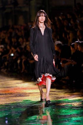 PFW - Chanel Runway A model walks the runway during the Chanel Womenswear Spring Summer 2027 show as part of Paris Fashion Week on October 05, 2026 in Paris, France. Photo by Franck Castel ABACAPRESS.COM Paris France  Copyright: xCastelxFranck ABACAx