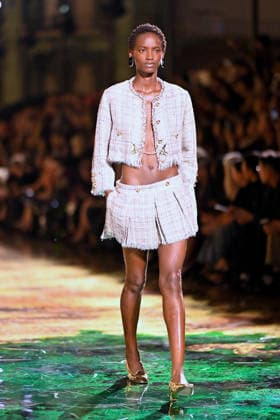PFW - Chanel Runway A model walks the runway during the Chanel Womenswear Spring Summer 2027 show as part of Paris Fashion Week on October 05, 2026 in Paris, France. Photo by Franck Castel ABACAPRESS.COM Paris France  Copyright: xCastelxFranck ABACAx