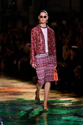 PFW - Chanel Runway A model walks the runway during the Chanel Womenswear Spring Summer 2027 show as part of Paris Fashion Week on October 05, 2026 in Paris, France. Photo by Franck Castel ABACAPRESS.COM Paris France  Copyright: xCastelxFranck ABACAx