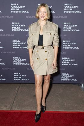 49th Mill Valley Film Festival - Screening of Gentle Monster and the MVFF Award for Fearless Performance LÃ a Seydoux, wearing a Cropped Epaulette Jacket, XL Pocket Utility Skirt and Luna Pump by Louis Vuitton, she is the recipient of the MVFF Award, Fearless Performance, attends a screening of Gentle Monster during the 49th Mill Valley Film Festival at the Outdoor Art Club on October 05, 2026 in Mill Valley, California. Mill Valley Outdoor Art Club California USA Copyright: xPicturexHappy imageSPACEx