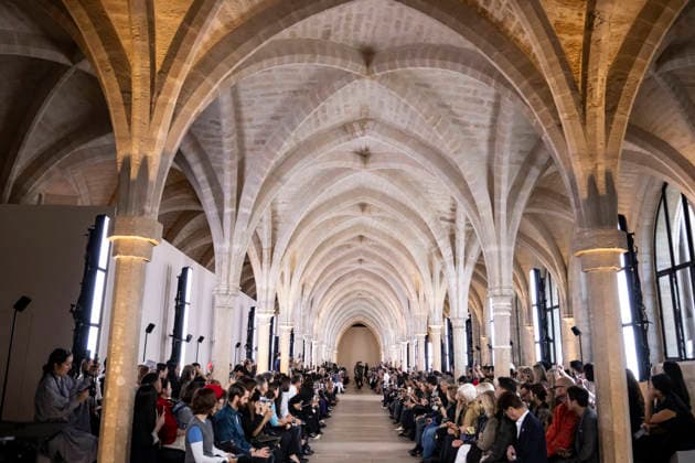 Sacai PAP Spring Summer 2027 fashion show at the Grand Palais in Paris during Fashion Week on October 5, 2026, Paris, France  Copyright: xAgencex xBestimagexAgencex xBestimagex