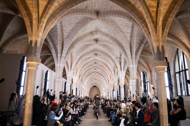 Sacai PAP Spring Summer 2027 fashion show at the Grand Palais in Paris during Fashion Week on October 5, 2026, Paris, France  Copyright: xAgencex xBestimagexAgencex xBestimagex