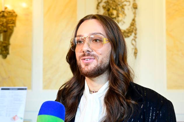Riccardo Simonetti beim Photocall zum SemperOpernball 2027 unter dem Motto Vivi il momento - Eine Nacht in Elbflorenz im Rundfoyer der Semperoper Dresden. Dresden, 05.10.2026