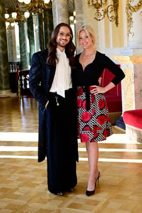 Riccardo Simonetti und Patrice Aminati beim Photocall zum SemperOpernball 2027 unter dem Motto Vivi il momento - Eine Nacht in Elbflorenz im Rundfoyer der Semperoper Dresden. Dresden, 05.10.2026
