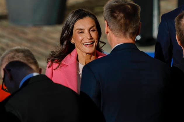 Queen of Spain Letizia, upon their arrival at the Presidential Palace for the welcome ceremony as part of the Spanish king and queen s state visit to Finland in Helsinki, Finland, 06 October 2026. Spanish King and Queen visit Finland !ACHTUNG: NUR REDAKTIONELLE NUTZUNG!  Copyright: xJ.J.xGuillénx GRAF703 20261006-55021600074_1