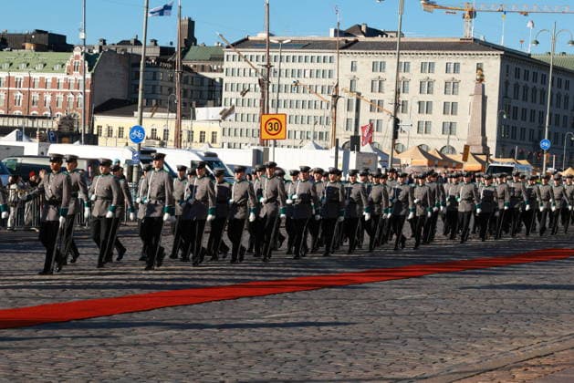 October 6, 2026, Espoo, Espoo, Finland: President ALEXANDER STUBB and his spouse SUZANNE INNES-STUBB welcome King FELIPE VI and Queen LETIZIA of Spain during the official welcoming ceremony marking the start of the royal couple s state visit to strengthen bilateral relations. Espoo Finland  - ZUMAt172 20261006_zip_t172_014 Copyright: xJosexTabaresx