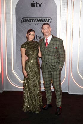 John Cena mit Ehefrau Shay Shariatzadeh bei der Premiere des Apple TV-Films Matchbox The Movie im AMC Lincoln Square Theater. New Yok, 05.10.2026
