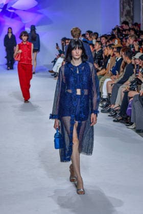 PFW - Shiatzy Chen Runway A model walks the runway during the Shiatzy Chen Womenswear Spring Summer 2027 show as part of Paris Fashion Week on October 05, 2026 in Paris, France. Photo by Shootpix ABACAPRESS.COM Paris France  Copyright: xShootpix ABACAx