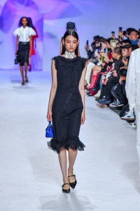 PFW - Shiatzy Chen Runway A model walks the runway during the Shiatzy Chen Womenswear Spring Summer 2027 show as part of Paris Fashion Week on October 05, 2026 in Paris, France. Photo by Shootpix ABACAPRESS.COM Paris France  Copyright: xShootpix ABACAx