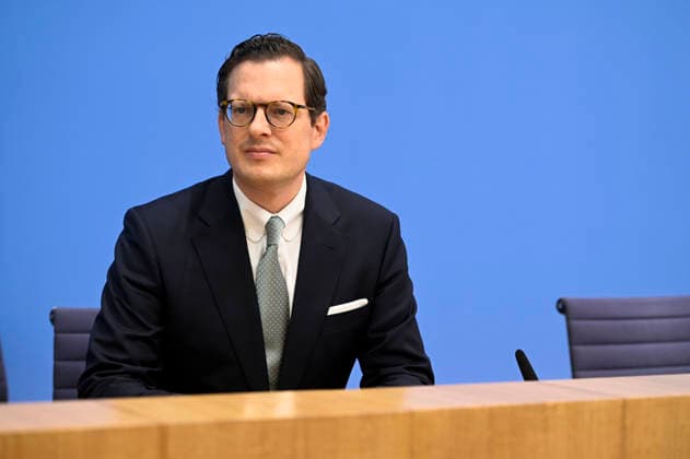 ABB BPK- Prof. Dr. Moritz Hennemann, Bundesbeauftragter für den Datenschutz und die Informationsfreiheit (BfDI) Thema Amtsantritt des neuen Bundesdatenschutzbeauftragten Schwerpunkte der kuenftigen Arbeit auf der BPK Bundespressekonferenz in Berlin am 06.10.2026 Berlin Deutschland