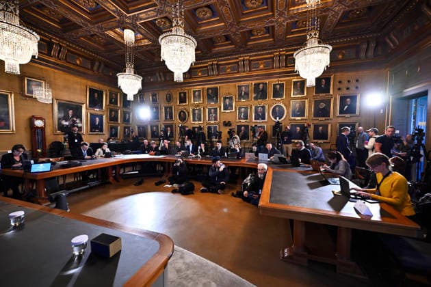 Francis Halzen is announced as the recipient of the 2026 Nobel Prize in Physics during a press conference at the Royal Swedish Academy of Sciences in Stockholm, Sweden, on October 6, 2026 STOCKHOLM SWEDEN x10430x  Copyright: xChristinexOlsson TTx SWEDEN NOBEL PRIZE 2026 PHYSICS c1dZxR80Hpk