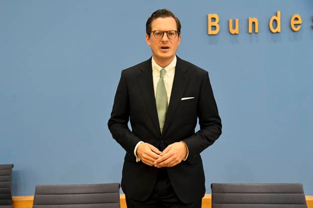 ABB BPK- Prof. Dr. Moritz Hennemann, Bundesbeauftragter für den Datenschutz und die Informationsfreiheit (BfDI) Thema Amtsantritt des neuen Bundesdatenschutzbeauftragten Schwerpunkte der kuenftigen Arbeit auf der BPK Bundespressekonferenz in Berlin am 06.10.2026 Berlin Deutschland