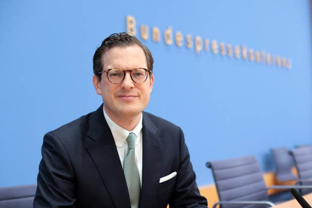 Prof. Dr. Moritz Hennemann, Bundesbeauftragter für den Datenschutz und die Informationsfreiheit, PK zu - Amtsantritt des neuen Bundesdatenschutzbeauftragten (BfDI): Schwerpunkte der künftigen Arbeit, Berlin, 06.10.2026