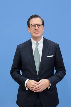 Prof. Dr. Moritz Hennemann, Bundesbeauftragter für den Datenschutz und die Informationsfreiheit, PK zu - Amtsantritt des neuen Bundesdatenschutzbeauftragten (BfDI): Schwerpunkte der künftigen Arbeit, Berlin, 06.10.2026