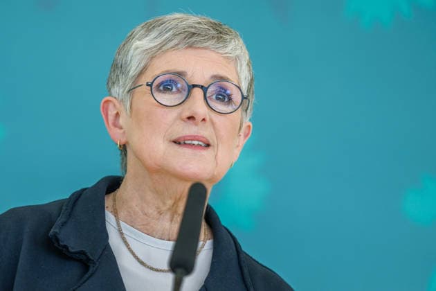 Buendnis 90 Die Gruenen im Bundestag Britta Haßelmann von Buendnis 90 Die Gruenen im Bundestag am 06.10.26 in Berlin. Berlin Berlin Deutschland Reichstag