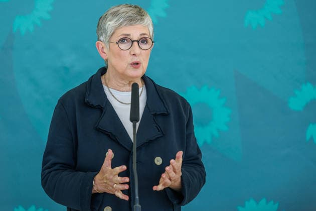 Buendnis 90 Die Gruenen im Bundestag Britta Haßelmann von Buendnis 90 Die Gruenen im Bundestag am 06.10.26 in Berlin. Berlin Berlin Deutschland Reichstag