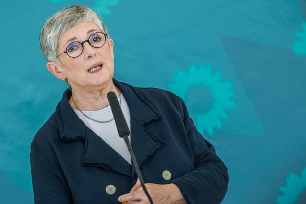 Buendnis 90 Die Gruenen im Bundestag Britta Haßelmann von Buendnis 90 Die Gruenen im Bundestag am 06.10.26 in Berlin. Berlin Berlin Deutschland Reichstag