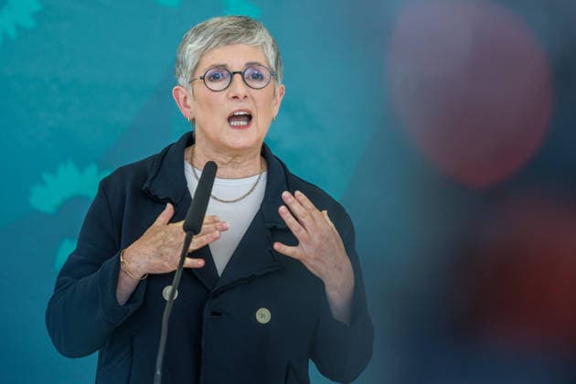 Buendnis 90 Die Gruenen im Bundestag Britta Haßelmann von Buendnis 90 Die Gruenen im Bundestag am 06.10.26 in Berlin. Berlin Berlin Deutschland Reichstag