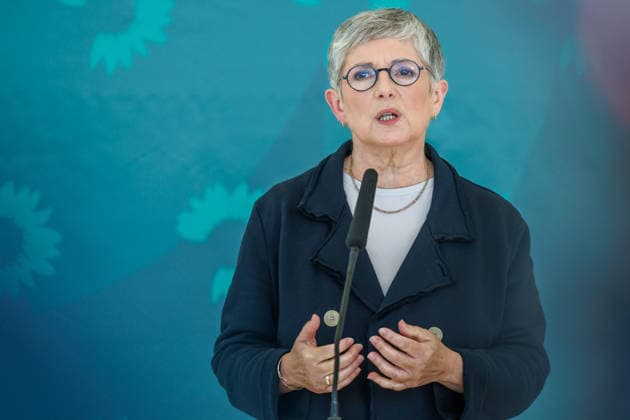 Buendnis 90 Die Gruenen im Bundestag Britta Haßelmann von Buendnis 90 Die Gruenen im Bundestag am 06.10.26 in Berlin. Berlin Berlin Deutschland Reichstag