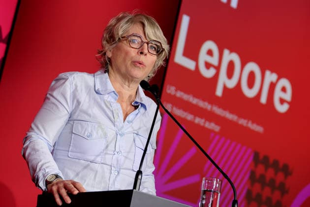 06.10.2026, Frankfurt am Main, DEU, Frankfurter Buchmesse. Eroeffnungspressekonferenz der Frankfurter Buchmesse mit Jill Lepore, amerikanische Historikerin