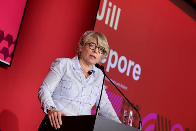 06.10.2026, Frankfurt am Main, DEU, Frankfurter Buchmesse. Eroeffnungspressekonferenz der Frankfurter Buchmesse mit Jill Lepore, amerikanische Historikerin