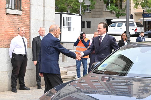 The Prado Museum Reopens the Queen Christina Sculpture Gallery with a Visit from Prince Daniel of Sweden The president of the Royal Board of Trustees of the Prado Museum, Javier Solana, welcomes Prince Daniel of Sweden for the reopening of the Queen Christina Sculpture Gallery on October 6, 2026, in Madrid, Spain. CELEBRITIES PRADO MUSEUM ROYALTY PRINCE José Madrid Madrid Spain  Copyright: xJosÃ xOlivax 7824161