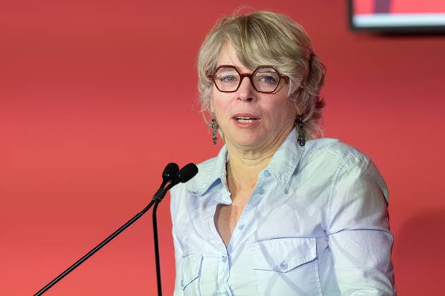 Buchmesse Frankfurt 2026 Jill Lepore, US-amerikanische Historikerin und Autorin. Eröffnungspressekonferenz der Buchmesse Frankfurt 2026., Frankfurt am Main Hessen Deutschland Messegelände
