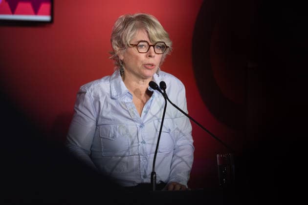 Buchmesse Frankfurt 2026 Jill Lepore, US-amerikanische Historikerin und Autorin. Eröffnungspressekonferenz der Buchmesse Frankfurt 2026., Frankfurt am Main Hessen Deutschland Messegelände