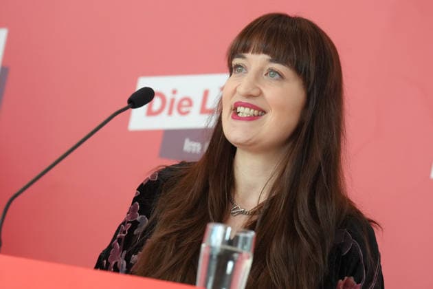 Pressestatement Franktion LINKE vor der Bundestagssitzung Heidi Reichinnek (LINKE) im Portrait beim Pressestatement im Vorfeld der Fraktionssitzung im Deutschen Bundestag, Berlin, 06.10.2026 Berlin Berlin Deutschland