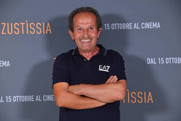 IPA89362313 - Rome, Cinema Barberini: Photocall for the film Zustissia. Pictured: Beniamino Zuncheddu  Copyright: xVincenzoxLandix xVincenzoxLandix IPA89362313