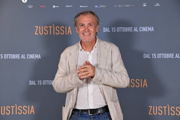 IPA89362326 - Rome, Cinema Barberini: Photocall for the film Zustissia. Pictured: Fabrizio Ferracane  Copyright: xVincenzoxLandix xVincenzoxLandix IPA89362326